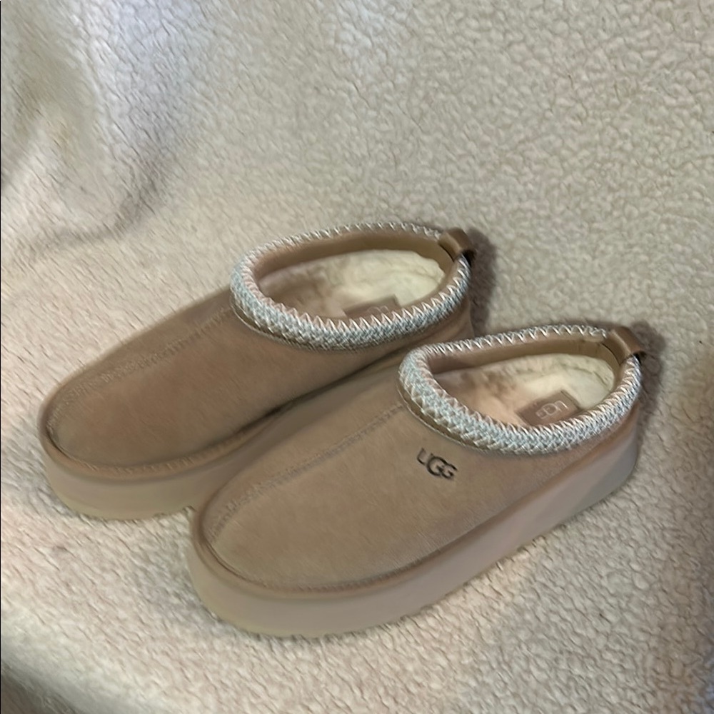 UGG Beige Slip-On Shoes